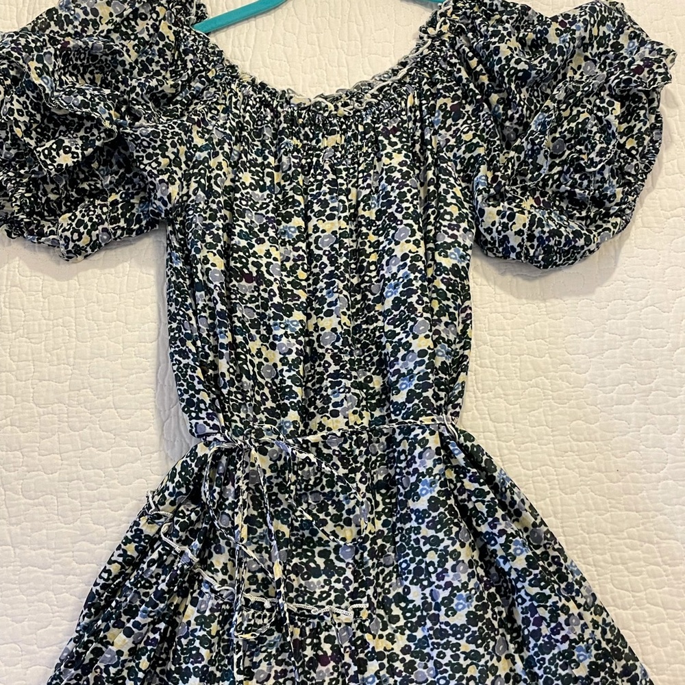 Apiece Apart blue Floral Asymmetrical Dress